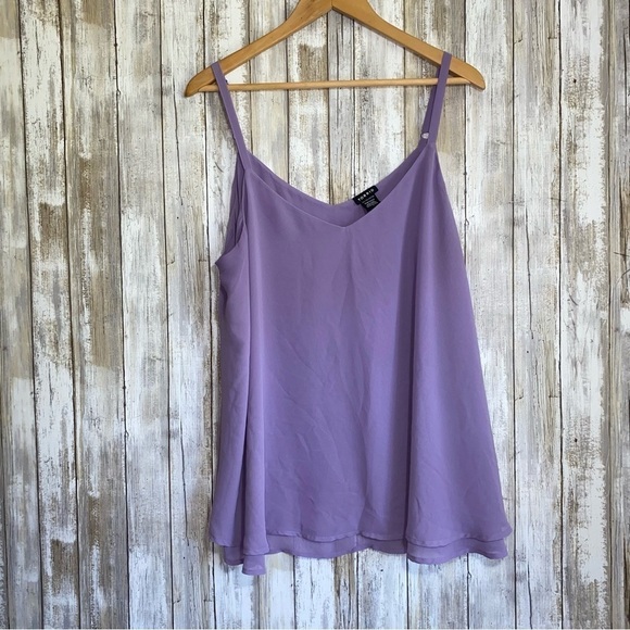 Torrid Purple Sophie Chiffon Swing Cami - Picture 2 of 5